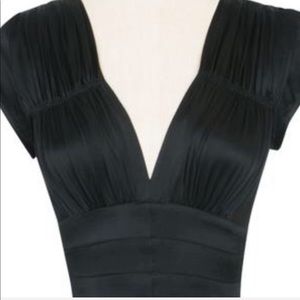 Trashy Diva 1940’s Black Satin Dress